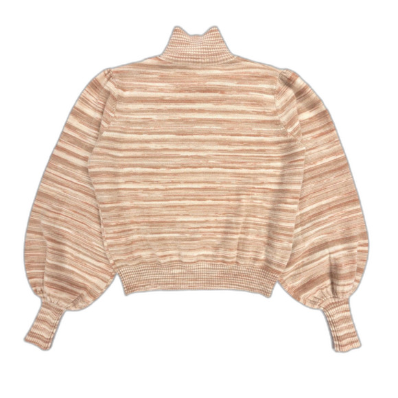 NEW Zimmermann 100% Cashmere Sweater Bishop Sleeve Striped Boho Quiet Luxury - Picture 5 of 6